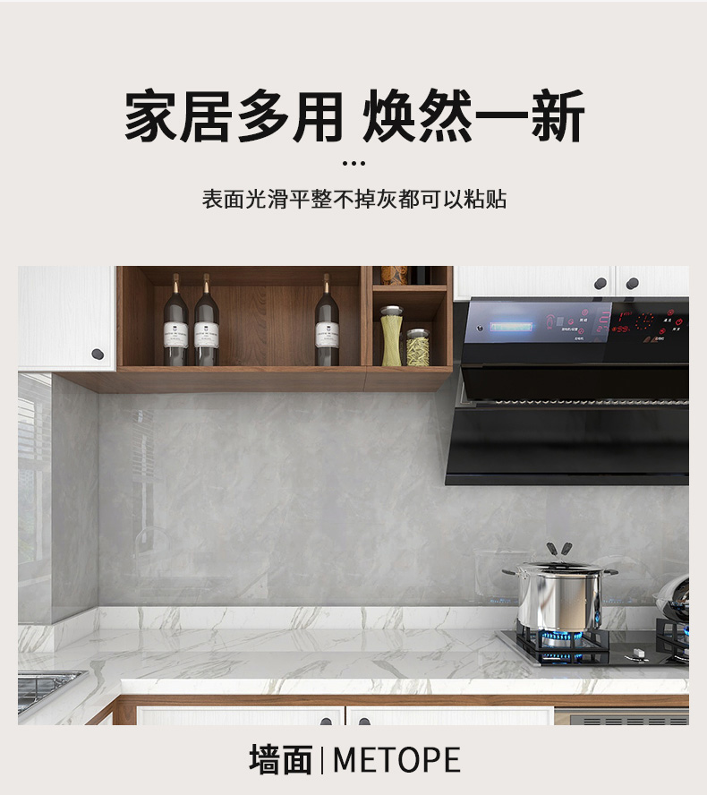 Waterproof 3D Marble Effect Wallpaper Grey 50m Wallpaper That Looks Like Marble
