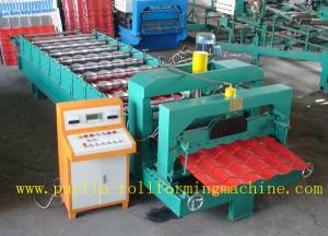 China Hydraulic Glazed Tile Roll Forming Machine / Durable Rolling Form Equipment factory