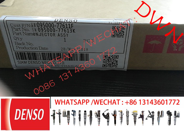 GENUINE original DENSO Injector new number 095000-7761 9709500-776 for HILUX II 2KD T/OYOTA 23670-30300,23670-39275