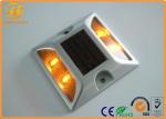 PC + Aluminum Solar Cat Eyes Reflective Road Studs 1500 Meters Visual Distance