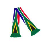 Custom design double layer knit jacquard acrylic scarfs South Africa souvenir