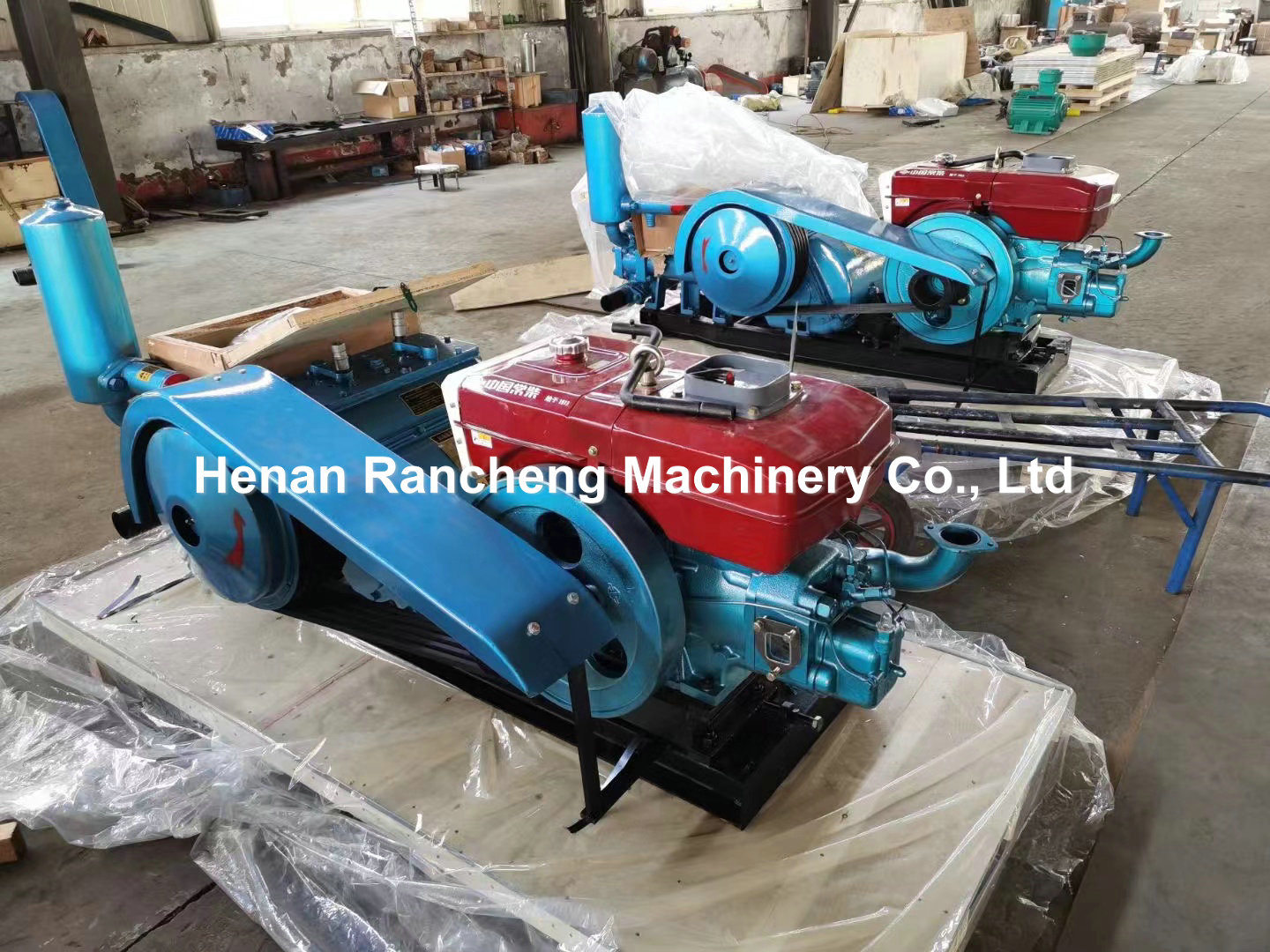 Powerful 100mm Stroke Mud Pump With 65mm Cylinder And 28HP Engine