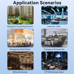 Intel 3865U Celeron Mini PC Router With Eight Ethernet DDR4 16GB RAM Fanless