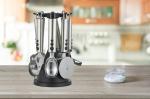 Kitchen Utensils Sets with Silk Printing Logo 201/410 Stainless Steel Cooking