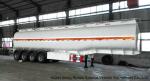 Aluminum Tri Axle Tank Semi Trailer For Diesel Oil , Gasoline , Kerosene