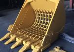 Yellow Excavator Skeleton Bucket Heavy Duty Q355B NM400/450/500 Hardox450/500