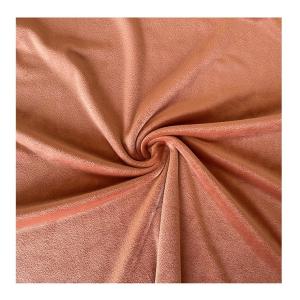 China Spandex Polyester Solid Color Super Soft Fabric Coral Red Double Side factory