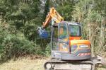 Flexible Control Hydraulic Hedge Cutter , Bush Trimming Machine Low Noise