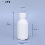 Frost Wide Mouth Plastic Bottles 8 oz Food Grade HDPE Round Reagent Chemical