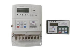 China Split Three Phase STS Prepaid Meters PLC Communication Keypad Prepayment Meter factory