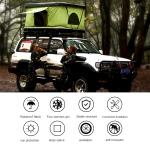 Porpular Camping Waterproof Auto Car Roof Tent Hard Shell