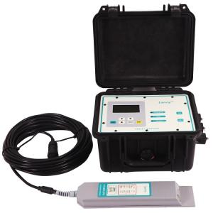China ABS Transducer Ultrasonic Liquid Flow Meter River Velocity Rechargeable Battery factory