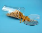 Clear Low Profile Plastic Jars , Anti Bacteria Pet Jar With Aluminium Lid