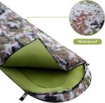 Camouflage Camping Sleeping Bag, Adults & Kids Seasons Warm Cold Weather Hiking