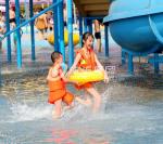 6.5 M Kids Water House / Water Playground Equipment for Swimming Pool in Aqua