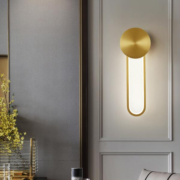 Modern Wall Lamp lights for Bedroom Bedside Corridor Aisle Copper wall lamp (WH-OR-46)