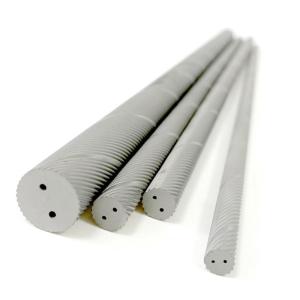 China HRC60 Endmills Tungsten Carbide Helical Coolant Rods For Fiber Graphite Machining factory