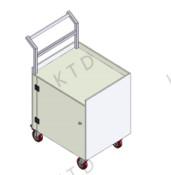 Vertical Aluminum Tube Repair And Maintenance Tool Trolley Carts Corrosion