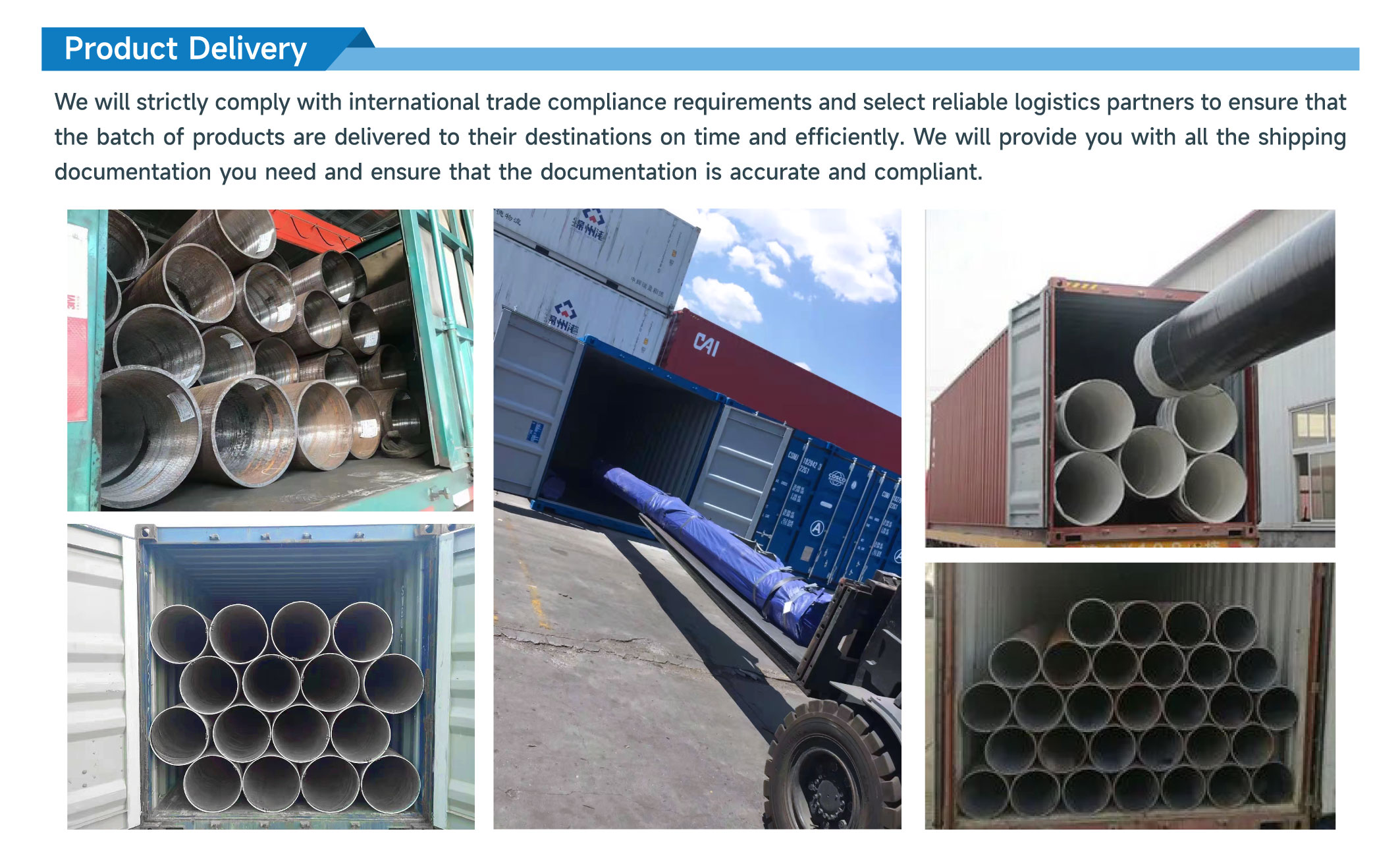 Round Welded Steel Pipes Black Painted Boiler Pipe Non Oiled