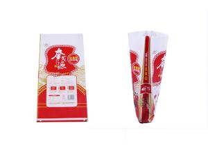 China Thick Red And White Woven Polypropylene Feed Bags 50lb Lightweight factory