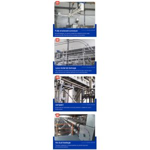 Custom-made fully enclosed pipeline chain conveyor industrial tubular conveyor,