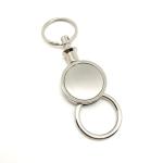 Siliver Logo Customized Logo Metal Keychain Holder