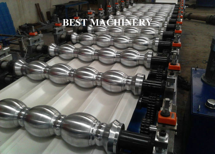 Arc Shape Roll Tie / Gazed Shape Steel Tile Forming Machine Galvanized Aluminum
