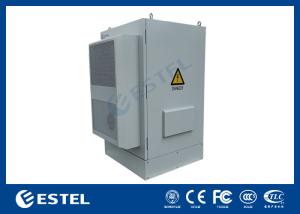 China SGCC Double Walls Outdoor Telecom Cabinet With 48VDC Air Conditioner and Fan factory