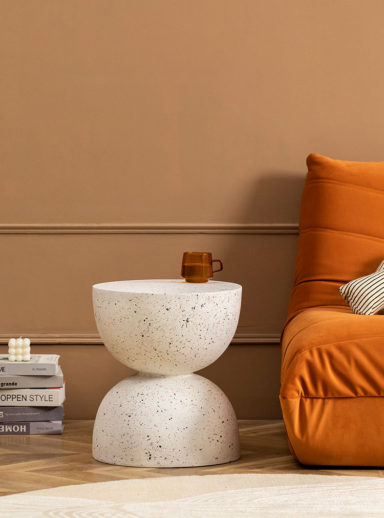 Modern Italian Circular Hotel Marble Coffee Table 40cm*40cm