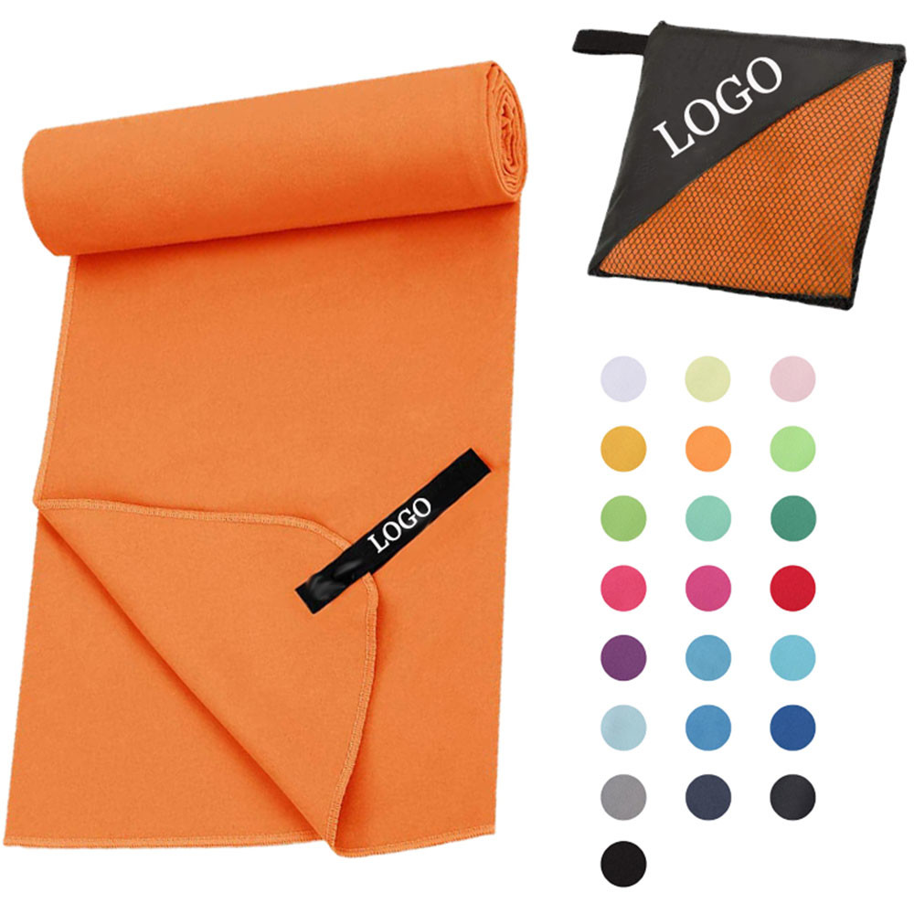 Private Label Anti Sand Lightweight Microfiber Beach Towel With Logo Custom Print