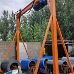 ISO Certificate 8.5T Portable Gantry Crane Light Weight Assembly Are Easy