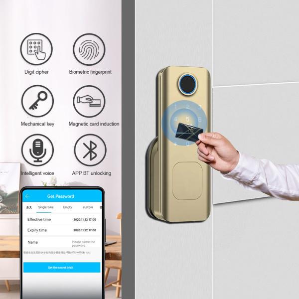 Office Fingerprint Smart Digital Door Lock Deadbolt EKey Access TTLock Remote