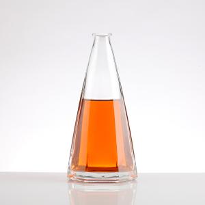 China Super Flint Glass Bottle with Customize Sealing Type 100ml 200ml 350ml 500ml Flat Shaped factory
