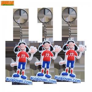 China PMS PVC Single Sided Keychain Cartoon Pendant 8mm Thickness Versatile on sale