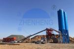 HZS35 Commercial Low Noise Stationary Concrete Batching Plant Has 12 Months