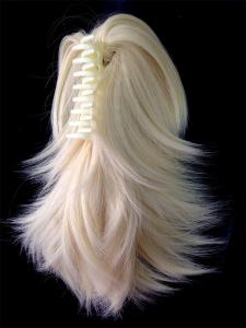 China Women Clip On Synthetic Hair Pieces 14&quot; High Temperature Fiber factory