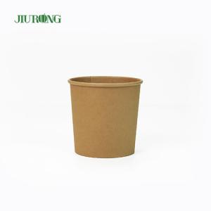 China Biodegradable Disposable Kraft Paper Bowls 26 OZ UV Coating For Salad factory
