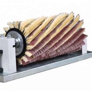 China Industrial Customized Sisal And Sandpaper Brush Roller For Polishing Machine factory