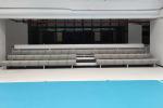 Portable Aluminum Bleachers With Blow-Molded Plastic Bench Seat
