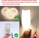 Waterproof IP65 LED Strip Lights Clear Concave Lens Warm White/Blue/Green/Red