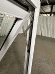 Home Manual UPVC Awning Window White Double Glazing Villa Windows Customized