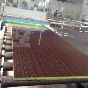 China Cupboards Wood Grain 5H PVC Laminated MDF Board factory