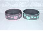 Colourful Ceramic Treat Jar Logo Customized Ceramic Pet Bowls For Food / Water