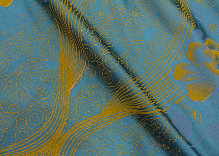 Anti Bacteria Mattress Quilting Fabric Royal Printing Bronzing Curtain Cloth