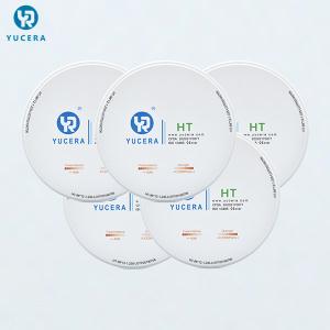 China White 98mm 1200HV YUCERA 1200 MPa Dental Zirconia Block factory