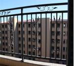 Decorative Wrought Iron Fence Panels Waterproof Cast Iron Railing Powder Coated