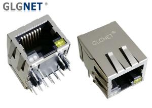 China Single Port LAN RJ45 Connector Through Hole Mount With Magnetics 1000 Base - T factory