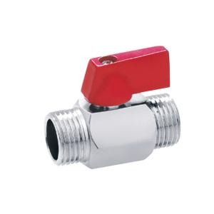 China 1/2&quot; 3/8&quot; 1/4 Brass Ball Valve Chrome Plated With Aluminium Handle factory