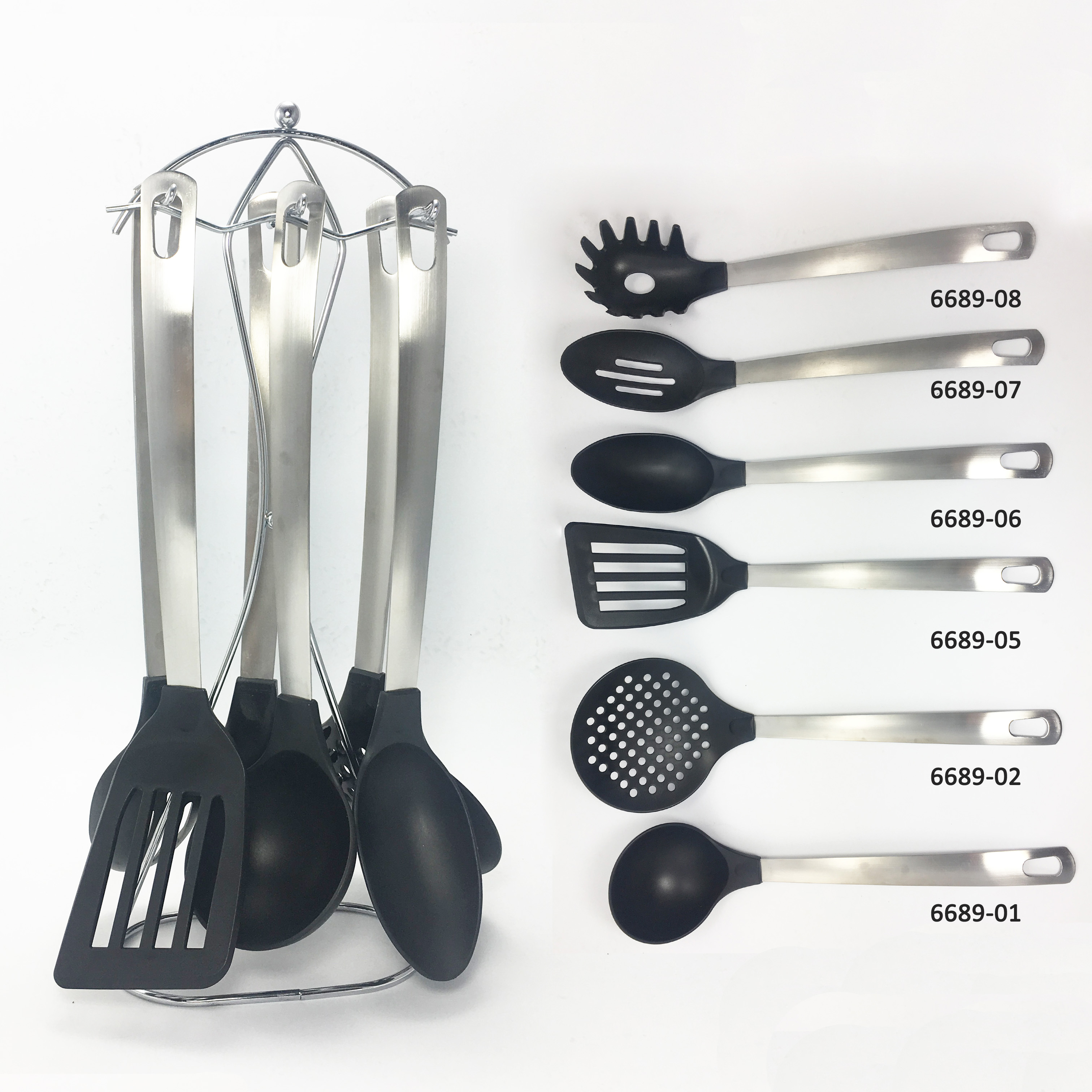 Professional Chef Kitchen Cooking Utensils Set ISO9001 Attested Cookware Sets