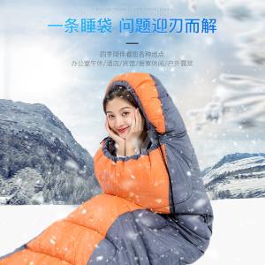 China Waterproof Camping Sleeping Bag Spring Summer Autumn Winter Adults factory
